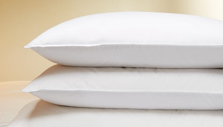 Oreiller Duvet D'oie DOLOMITI TEX TIROL - 50% Duvet 50% Plumes - 50x80cm - Tissu Coton - Fabriqué En Italie