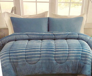 DOUILLETTE EN MICROFIBRE - LIQUIDATION <br>Bleu