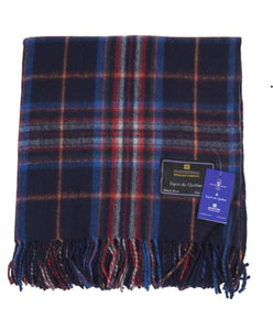 COUVERTURE TARTAN EN LAINE MÉRINOS AUTHENTIQUE <br>ESPRIT DE QUÉBEC