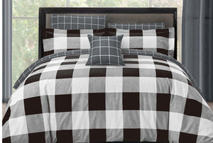 ENSEMBLE DE HOUSSE DE COUETTE DYNASTY PLAID