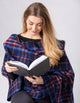 COUVERTURE TARTAN EN LAINE MÉRINOS AUTHENTIQUE <br>ESPRIT DE QUÉBEC