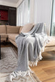 HERRING BONE STRIPE THROW