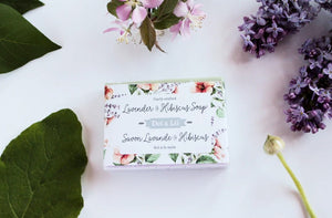 LAVENDER / HIBISCUS SOAP<br>Made in Montreal