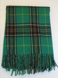 AUTHENTIC MERINO WOOL TARTAN BLANKET <br> NEWFOUNDLAND TARTAN