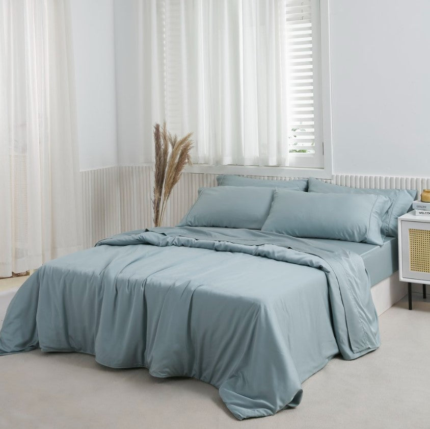 Bonateks, Ensemble De Housse De Couette Double Ranforce 100% Coton, Housse  De Couette: 160x220 Cm, Drap-Housse: 160x240 Cm, Taie d'oreiller: 50x70 Cm  : : Cuisine et Maison